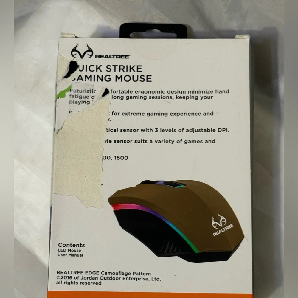 Realtree gaming mouse LED